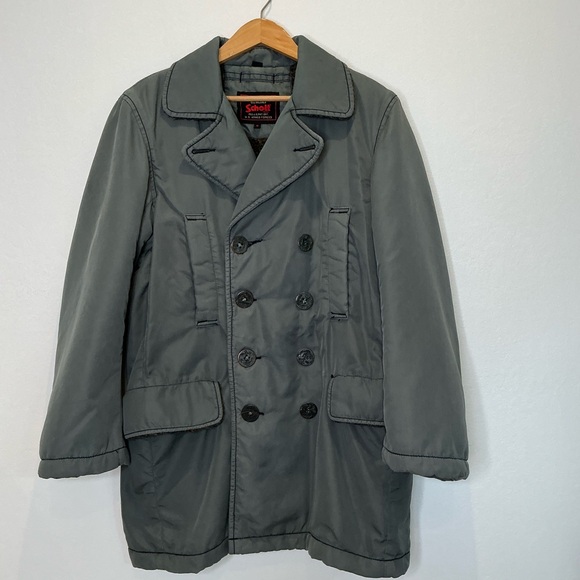 Vintage Schott NYC CIV/MIL 1913 Military Jacket Sherpa Lining Size Medium - Picture 1 of 16